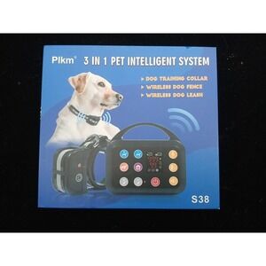 Plkm Wireless Dog Fence Indoor Outdoor Wireless Fence Dog Training Collar 3in1